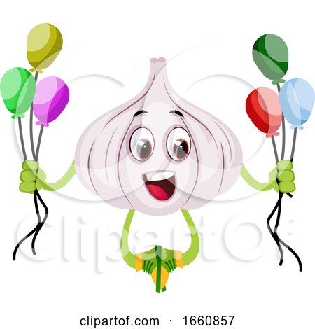 Garlic with Balloons by Morphart Creations