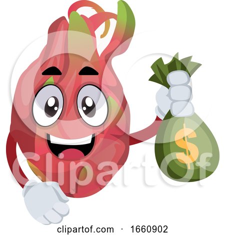 Dragon Fruit with Money by Morphart Creations