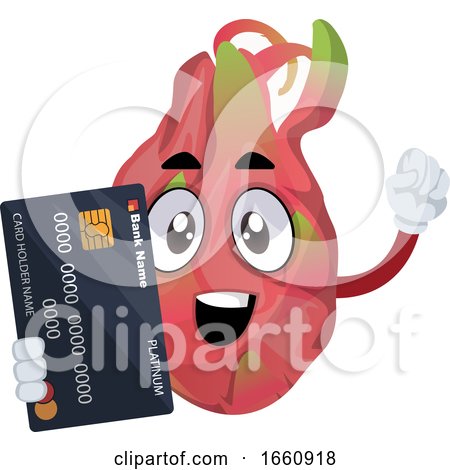 Dragon Fruit with Credit Card by Morphart Creations