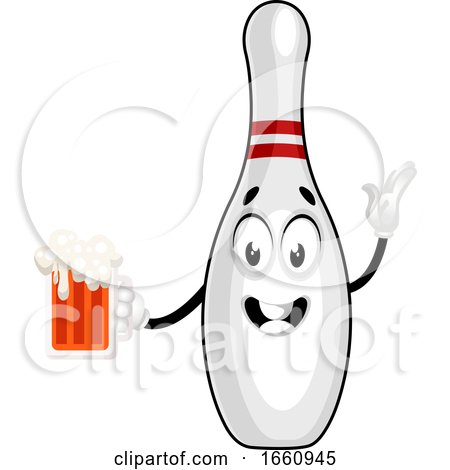 Bowling Pin with Beer by Morphart Creations