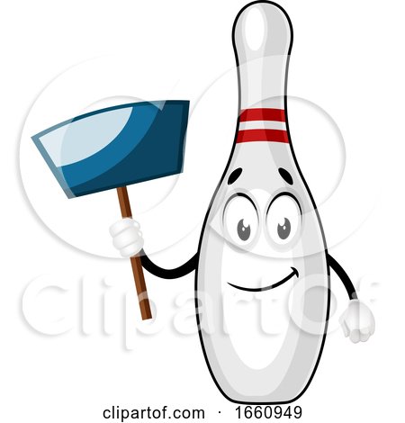 Bowling Pin with Dust Pan by Morphart Creations