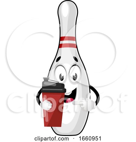 Bowling Pin with Thermos by Morphart Creations