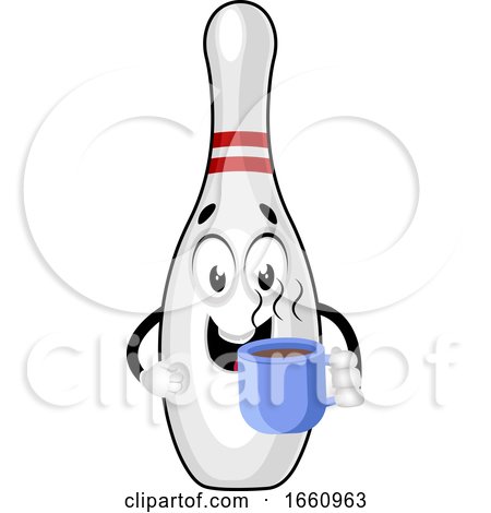 Bowling Pin with Coffee by Morphart Creations