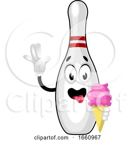 Bowling Pin with Ice Cream by Morphart Creations