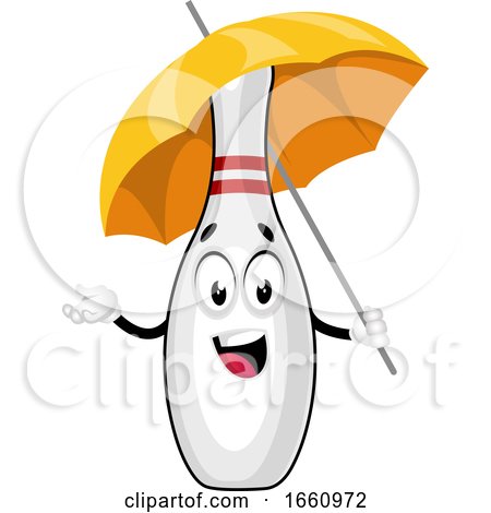 Bowling Pin with Umbrella by Morphart Creations