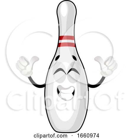 Happy Bowling Pin by Morphart Creations