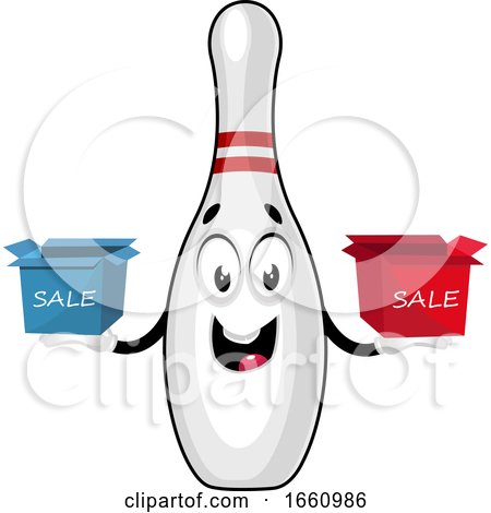 Bowling Pin with Sale Box by Morphart Creations