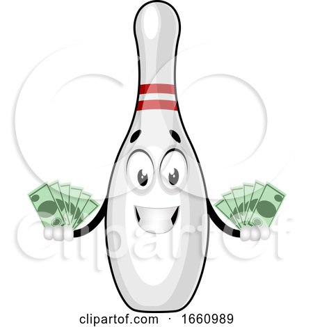 Bowling Pin with Money by Morphart Creations