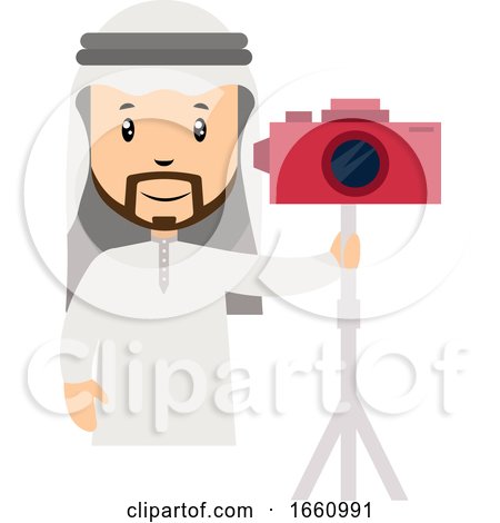 Arab with Camera by Morphart Creations
