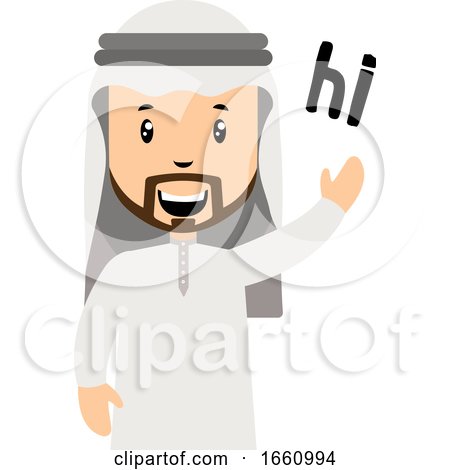 Arab Saying Hi by Morphart Creations