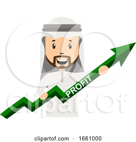 Arab with Profit Arrow by Morphart Creations