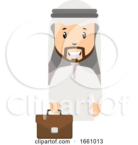 Arab with Suitcase by Morphart Creations