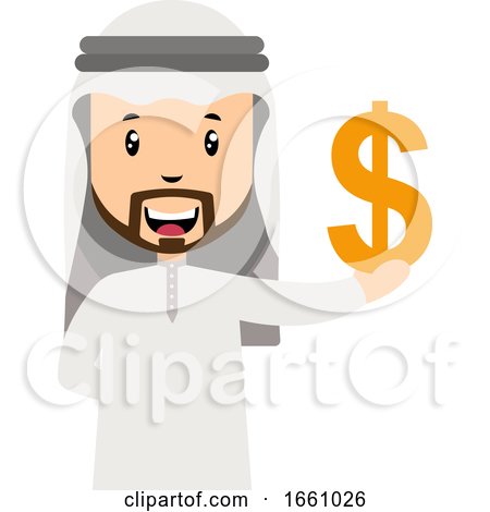 Arab with Dollar Sign by Morphart Creations