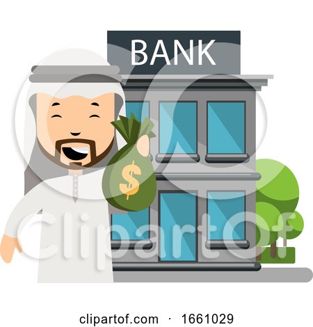 Arab at the Bank by Morphart Creations