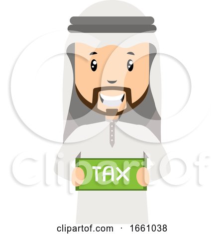 Arab with Tax Sign by Morphart Creations