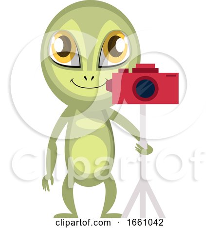 Alien with Camera by Morphart Creations