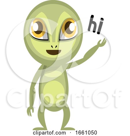 Alien Saying Hi by Morphart Creations
