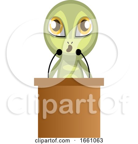 Alien Holding Speech by Morphart Creations