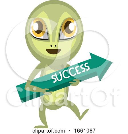 Alien Holding Success Arrow by Morphart Creations