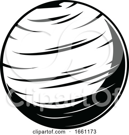 Black and White Planet by Vector Tradition SM