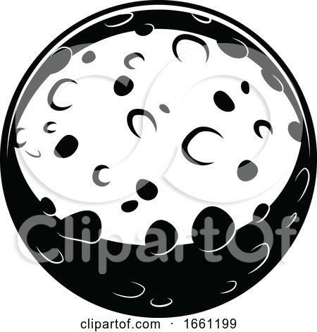 Black and White Moon by Vector Tradition SM