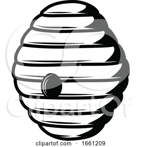 Black and White Beekeeping Design by Vector Tradition SM