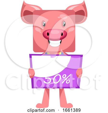 Pig with Sale Sign by Morphart Creations