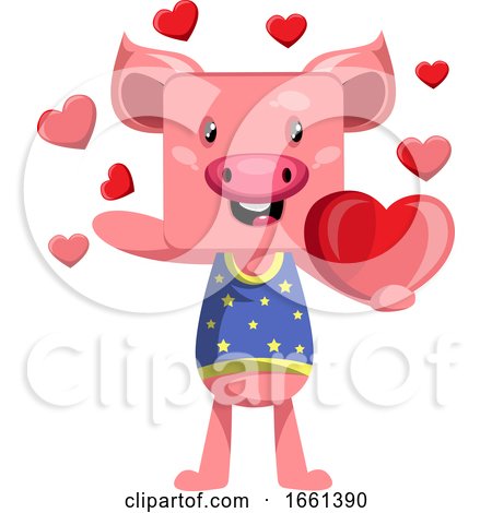 Pig in Love by Morphart Creations