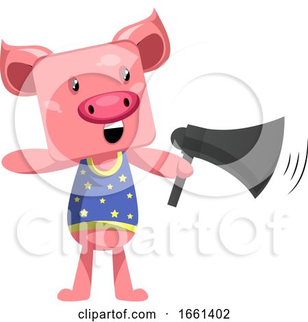 Pig with Megaphone by Morphart Creations