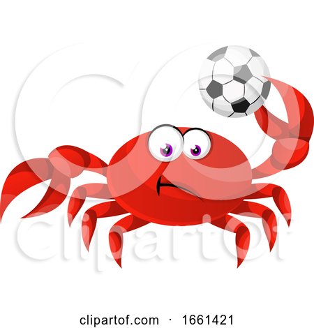 Crab with Football Ball by Morphart Creations