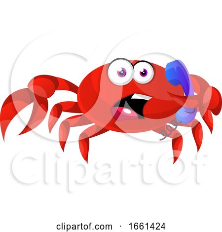 Crab with Telephone by Morphart Creations