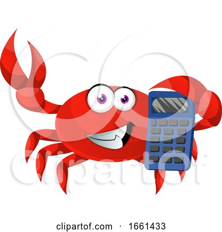 Crab with Calculator by Morphart Creations