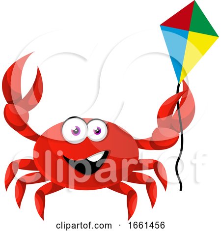 Crab with Flying Kite by Morphart Creations