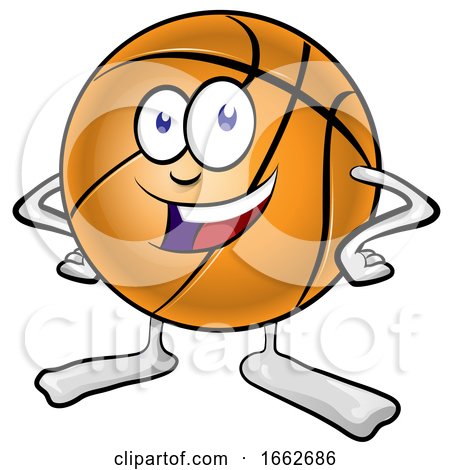 Cartoon Basketball Character by Domenico Condello