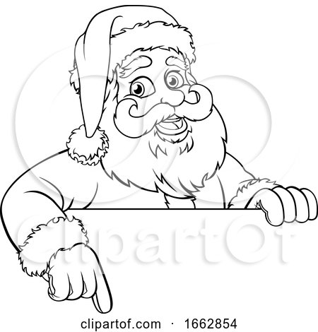 Santa Claus Christmas Cartoon Character by AtStockIllustration