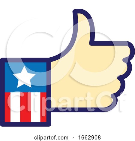 American Hand Thumbs up Icon by patrimonio