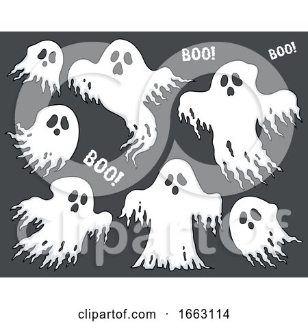 Halloween Ghosts by visekart