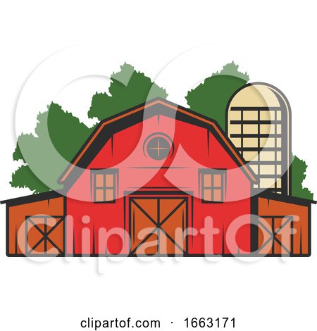 Barn and Silo by Vector Tradition SM