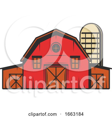 Barn and Silo by Vector Tradition SM