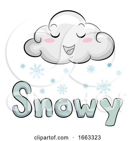 Mascot Cloud Snowy Illustration by BNP Design Studio