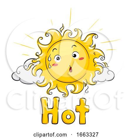 Mascot Sun Hot Illustration by BNP Design Studio