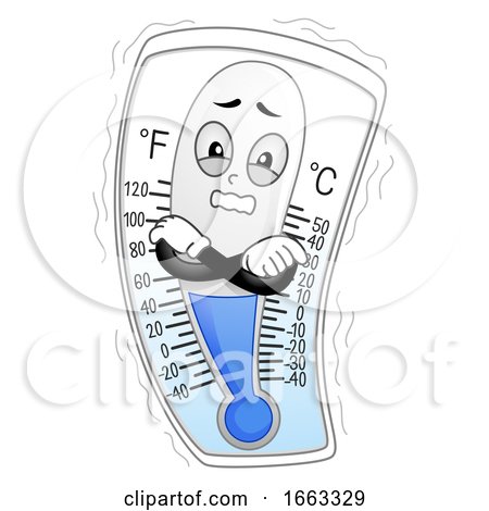 Mascot Thermometer Cold Illustration by BNP Design Studio