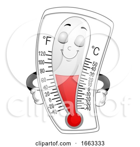 Mascot Thermometer Warm Illustration by BNP Design Studio