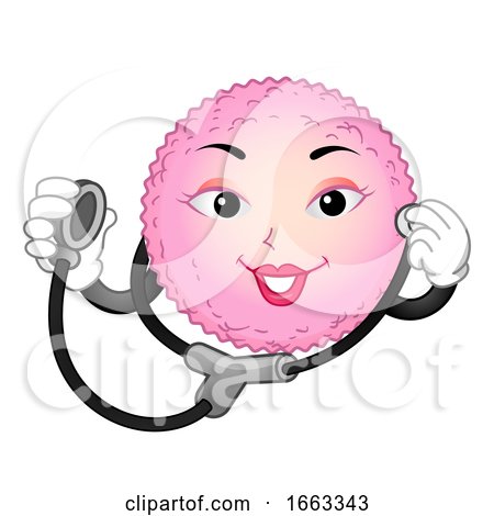 Mascot Egg Cell Check up Illustration by BNP Design Studio