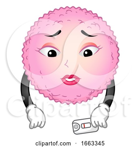 Mascot Egg Cell Negative Illustration by BNP Design Studio