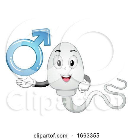 Mascot Sperm Male Illustration by BNP Design Studio