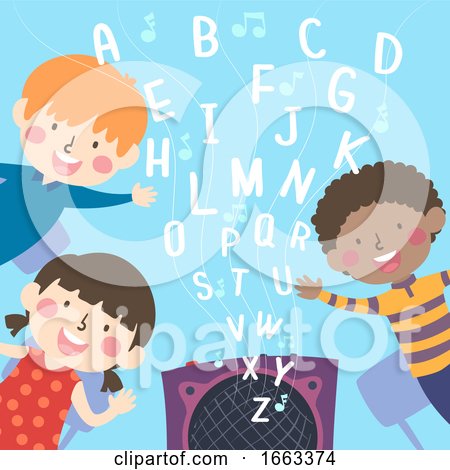 Kids School Rhymes Alphabet Illustration by BNP Design Studio