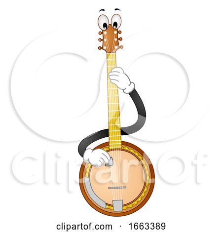 Mascot Banjo Play Illustration by BNP Design Studio