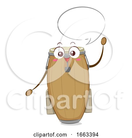 Mascot Conga Speech Bubble Illustration by BNP Design Studio