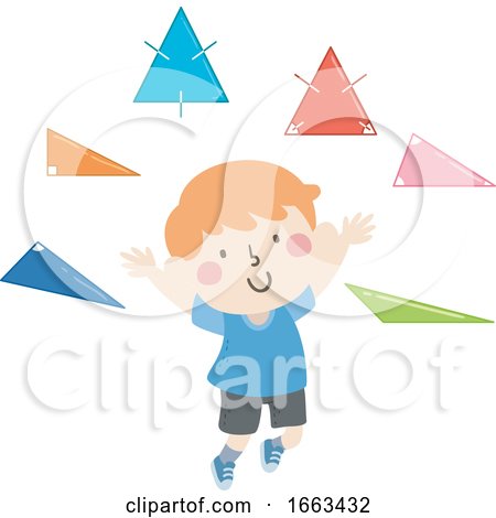 Kid Boy Types of Triangles Illustration by BNP Design Studio